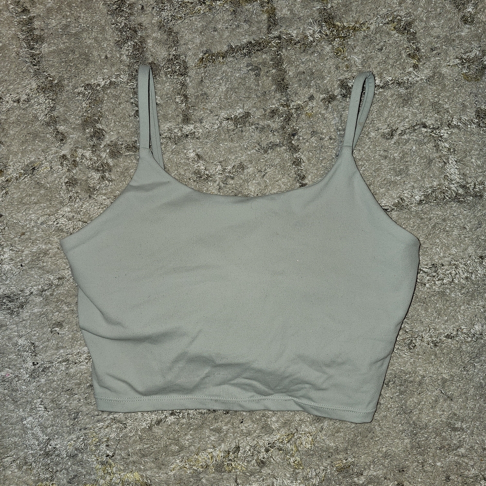 Women's Sage Green Crop Top